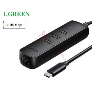 Bộ chia USB Type C ra 3 cổng USB 3.0 + LAN 100 Mbps Ugreen 10917