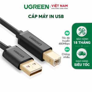 Cáp máy in USB 2.0 5 Mét UGREEN 10352