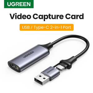 USB Capture HDMI, live streaming 1080P HDMI to USB 2.0, Type-C Ugreen 40189 cao cấp